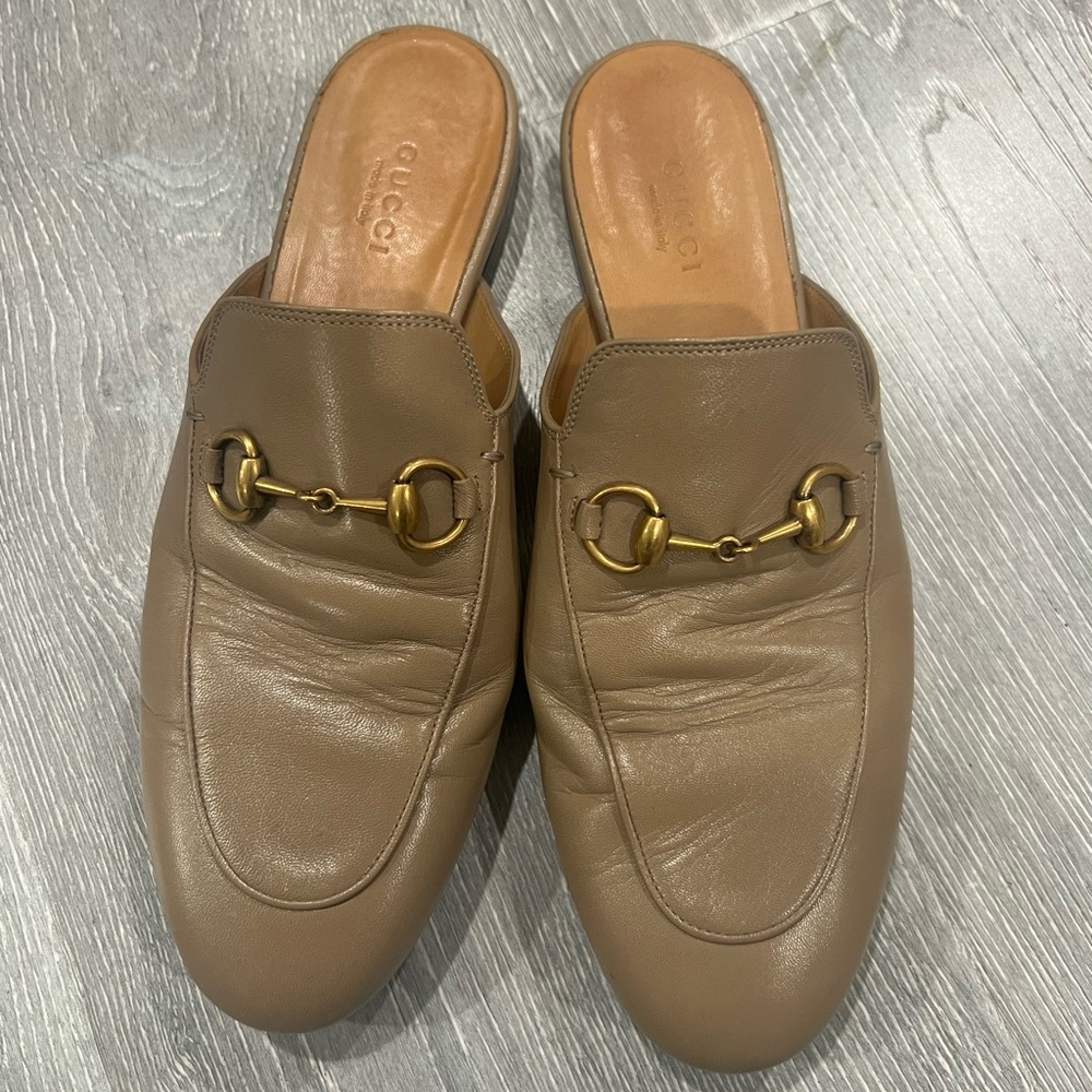 Gucci prince town mules beige color size 37